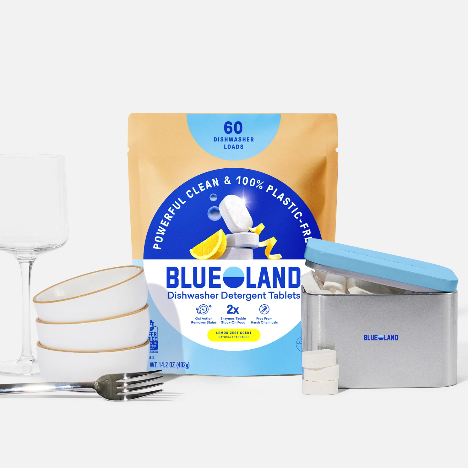 Dishwasher detergent set