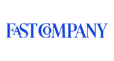 Fast Company logo in blue on a white background